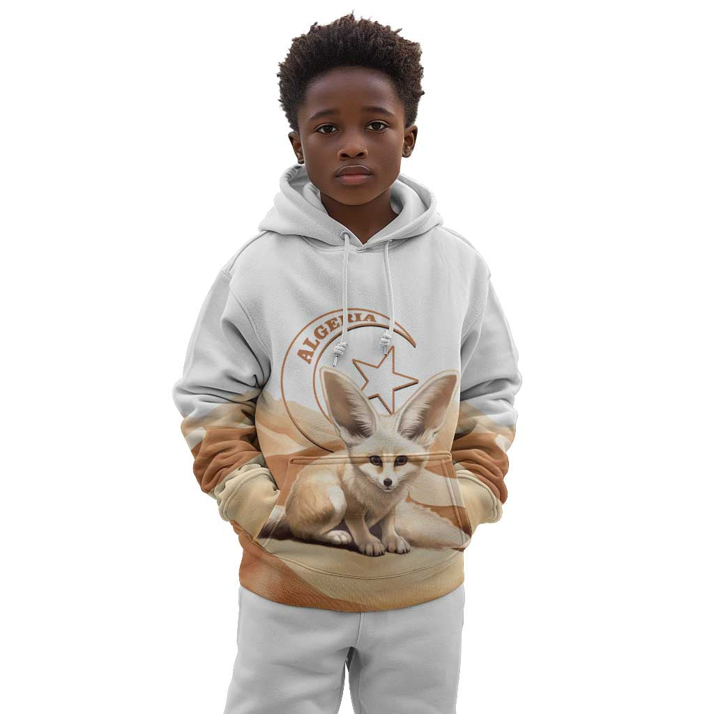 Afro Algeria Fennec Fox Kid Hoodie Algerian Sahara Vulpes zerda