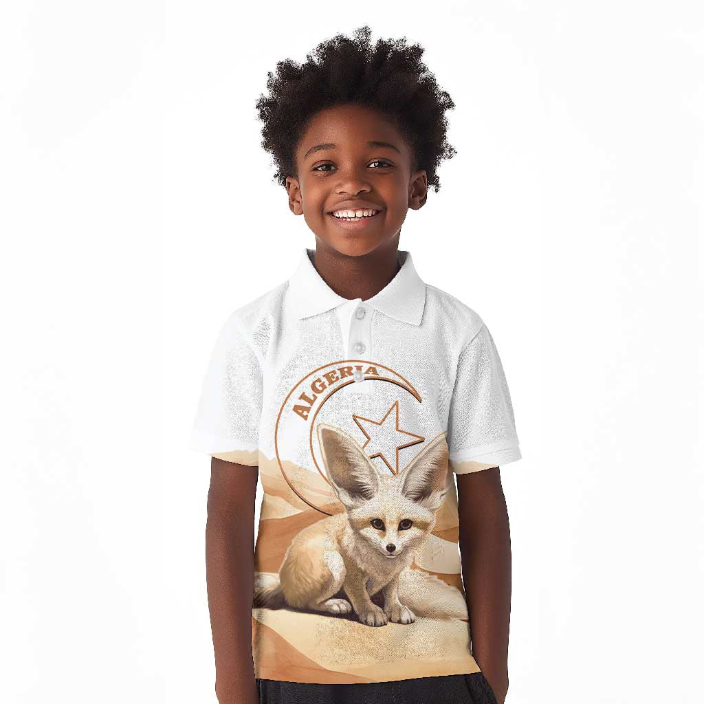 Afro Algeria Fennec Fox Kid Polo Shirt Algerian Sahara Vulpes zerda