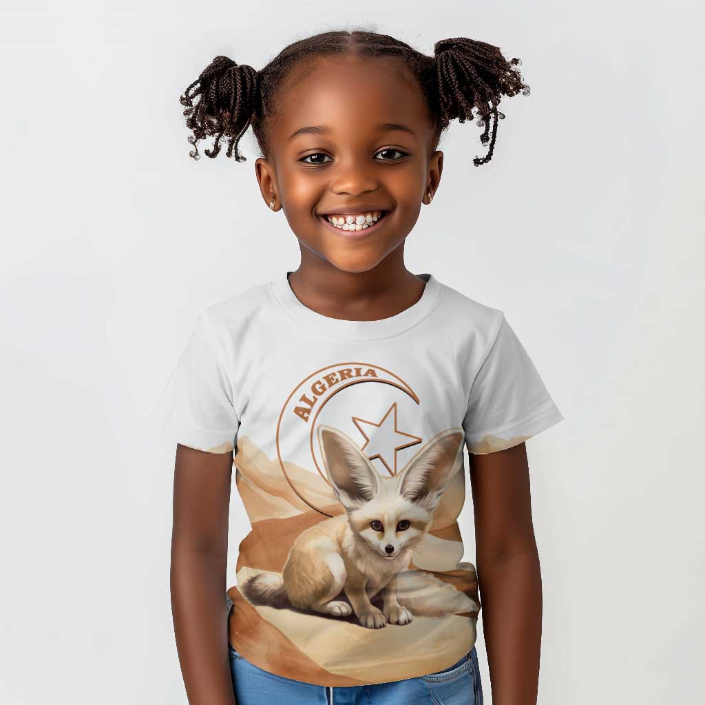 Afro Algeria Fennec Fox Kid T shirt Algerian Sahara Vulpes zerda