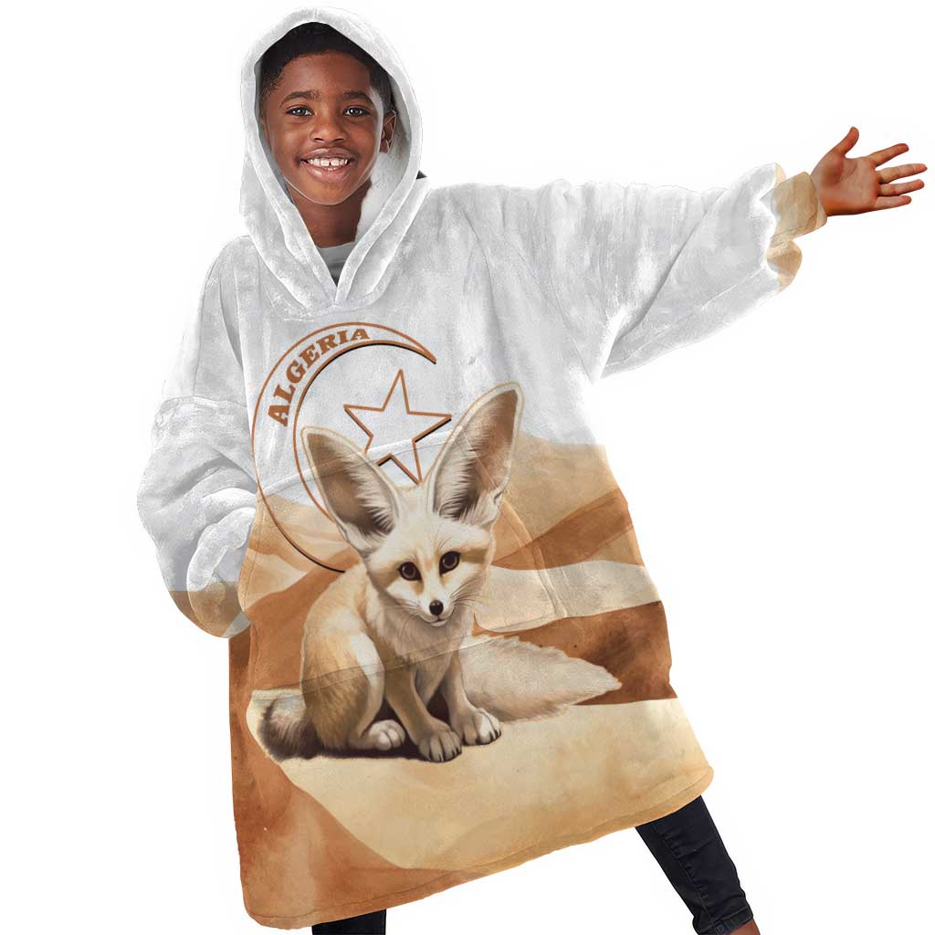 Afro Algeria Fennec Fox Kid Wearable Blanket Hoodie Algerian Sahara Vulpes zerda