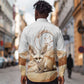 Afro Algeria Fennec Fox Long Sleeve Button Shirt Algerian Sahara Vulpes zerda
