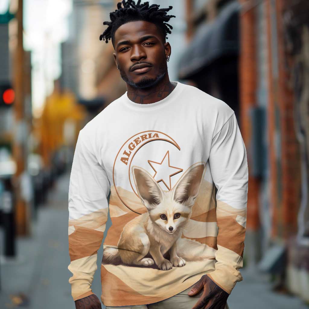 Afro Algeria Fennec Fox Long Sleeve Shirt Algerian Sahara Vulpes zerda