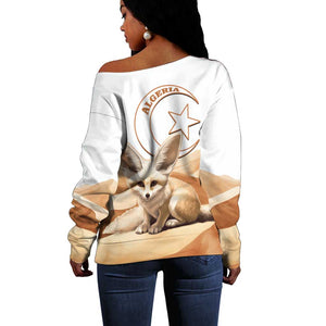 Afro Algeria Fennec Fox Off Shoulder Sweater Algerian Sahara Vulpes zerda