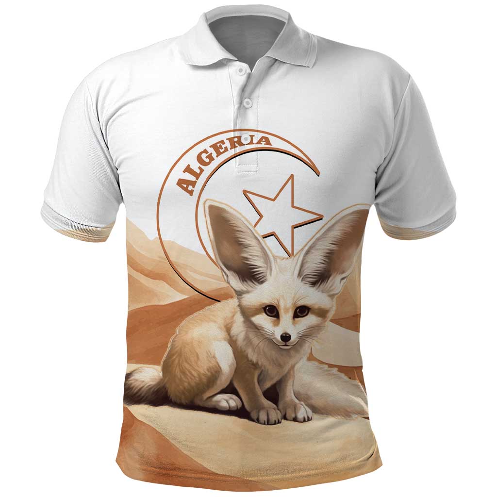 Afro Algeria Fennec Fox Polo Shirt Algerian Sahara Vulpes zerda