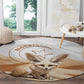 Afro Algeria Fennec Fox Round Carpet Algerian Sahara Vulpes zerda
