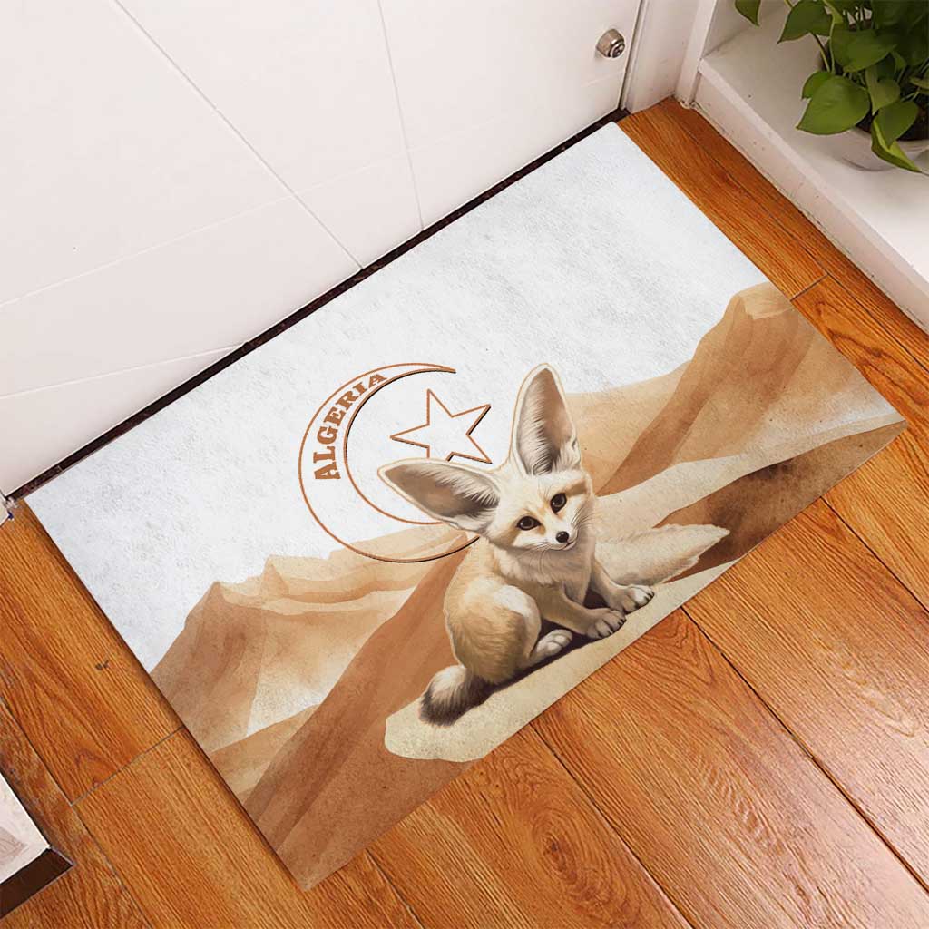 Afro Algeria Fennec Fox Rubber Doormat Algerian Sahara Vulpes zerda