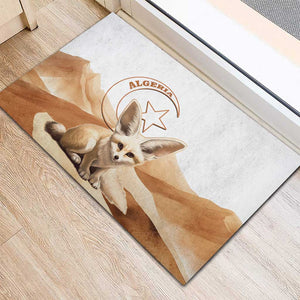 Afro Algeria Fennec Fox Rubber Doormat Algerian Sahara Vulpes zerda