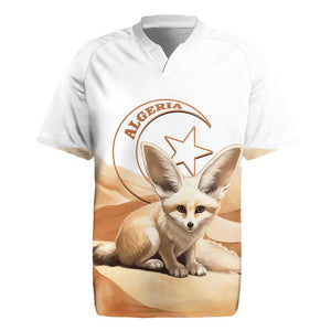 Afro Algeria Fennec Fox Rugby Jersey Algerian Sahara Vulpes zerda