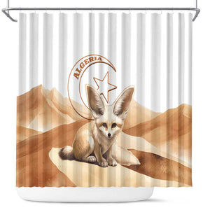 Afro Algeria Fennec Fox Shower Curtain Algerian Sahara Vulpes zerda