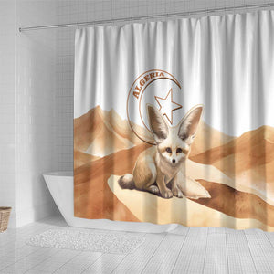 Afro Algeria Fennec Fox Shower Curtain Algerian Sahara Vulpes zerda