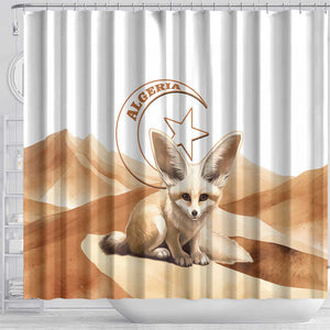 Afro Algeria Fennec Fox Shower Curtain Algerian Sahara Vulpes zerda