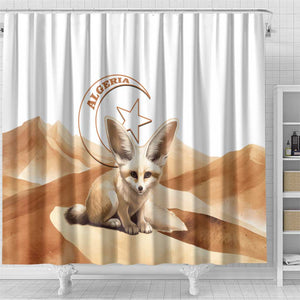 Afro Algeria Fennec Fox Shower Curtain Algerian Sahara Vulpes zerda