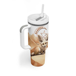 Afro Algeria Fennec Fox Tumbler With Handle Algerian Sahara Vulpes zerda