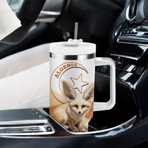 Afro Algeria Fennec Fox Tumbler With Handle Algerian Sahara Vulpes zerda