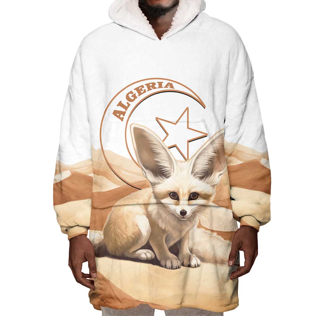 Afro Algeria Fennec Fox Wearable Blanket Hoodie Algerian Sahara Vulpes zerda