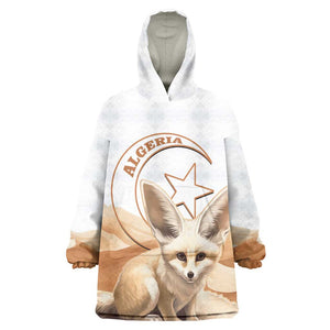 Afro Algeria Fennec Fox Wearable Blanket Hoodie Algerian Sahara Vulpes zerda