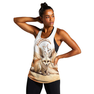 Afro Algeria Fennec Fox Women Racerback Tank Algerian Sahara Vulpes zerda