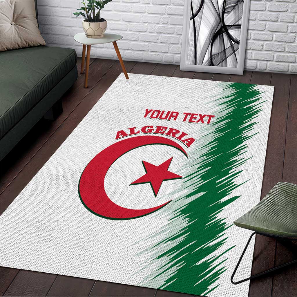 Custom Algeria Football Area Rug Go The Greens