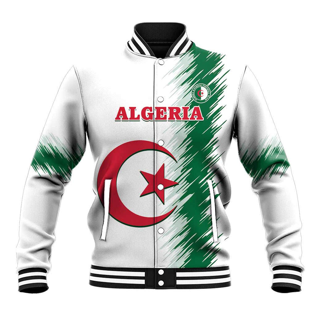 Custom Algeria Football Baseball Jacket Go The Greens