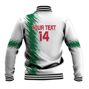 Custom Algeria Football Baseball Jacket Go The Greens