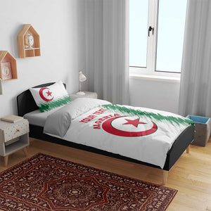 Custom Algeria Football Bedding Set Go The Greens