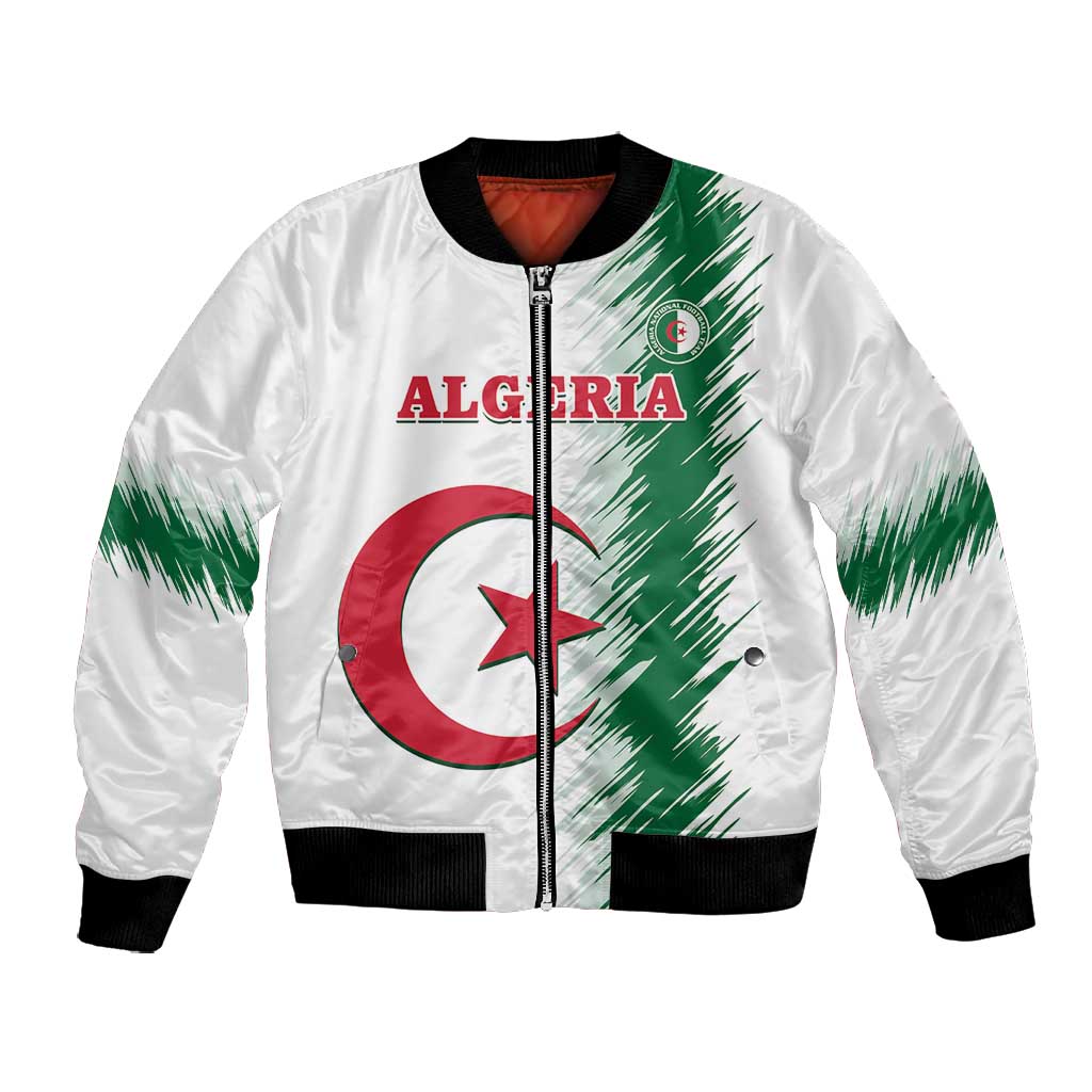 Custom Algeria Football Bomber Jacket Go The Greens