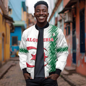 Custom Algeria Football Bomber Jacket Go The Greens