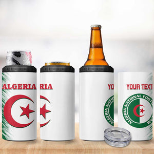 Custom Algeria Football 4 in 1 Can Cooler Tumbler Go The Greens