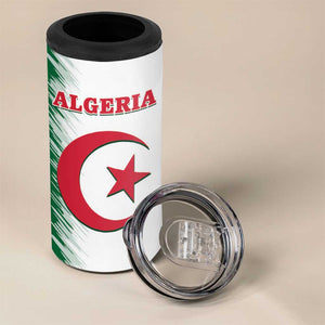 Custom Algeria Football 4 in 1 Can Cooler Tumbler Go The Greens