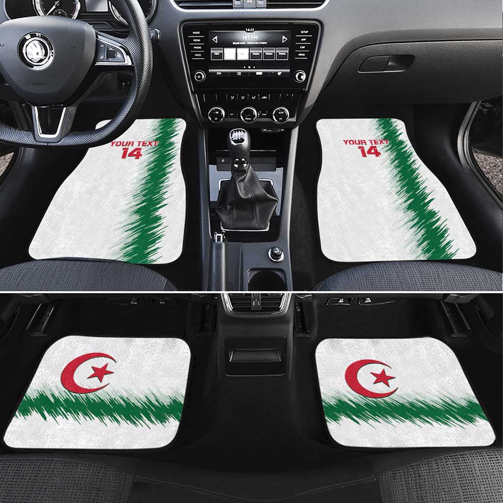 Custom Algeria Football Car Mats Go The Greens