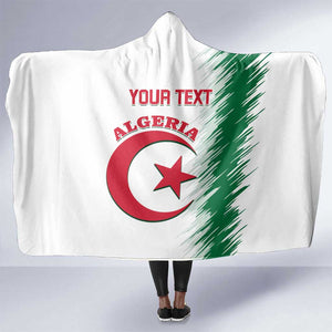 Custom Algeria Football Hooded Blanket Go The Greens