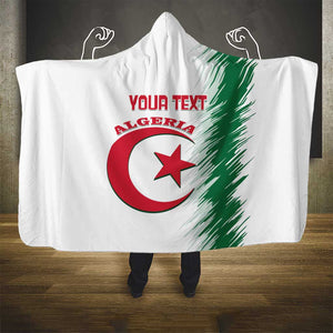 Custom Algeria Football Hooded Blanket Go The Greens