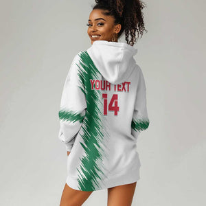 Custom Algeria Football Hoodie Dress Go The Greens