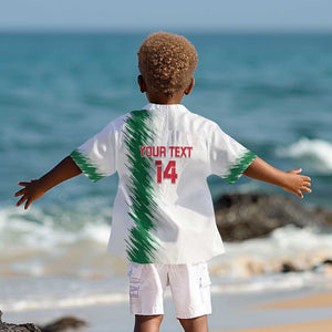 Custom Algeria Football Kid Hawaiian Shirt Go The Greens