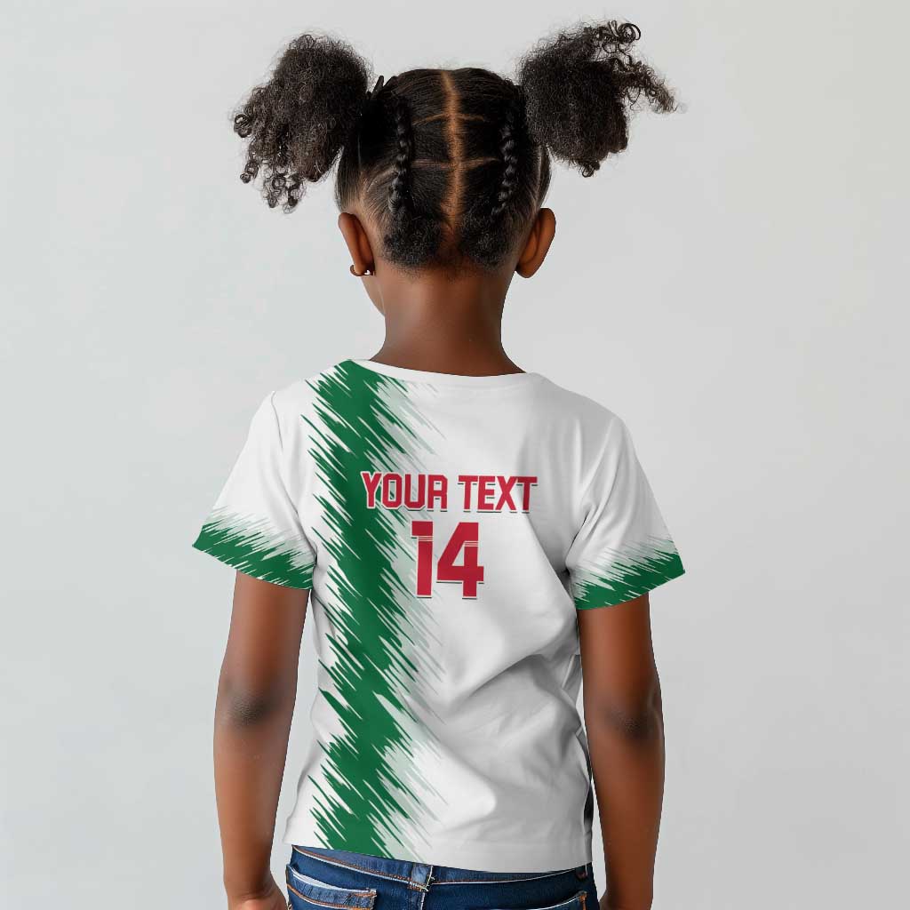 Custom Algeria Football Kid T shirt Go The Greens