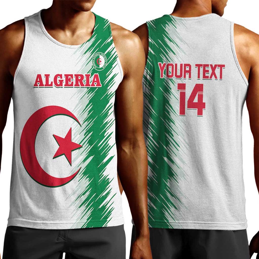 Custom Algeria Football Men Tank Top Go The Greens