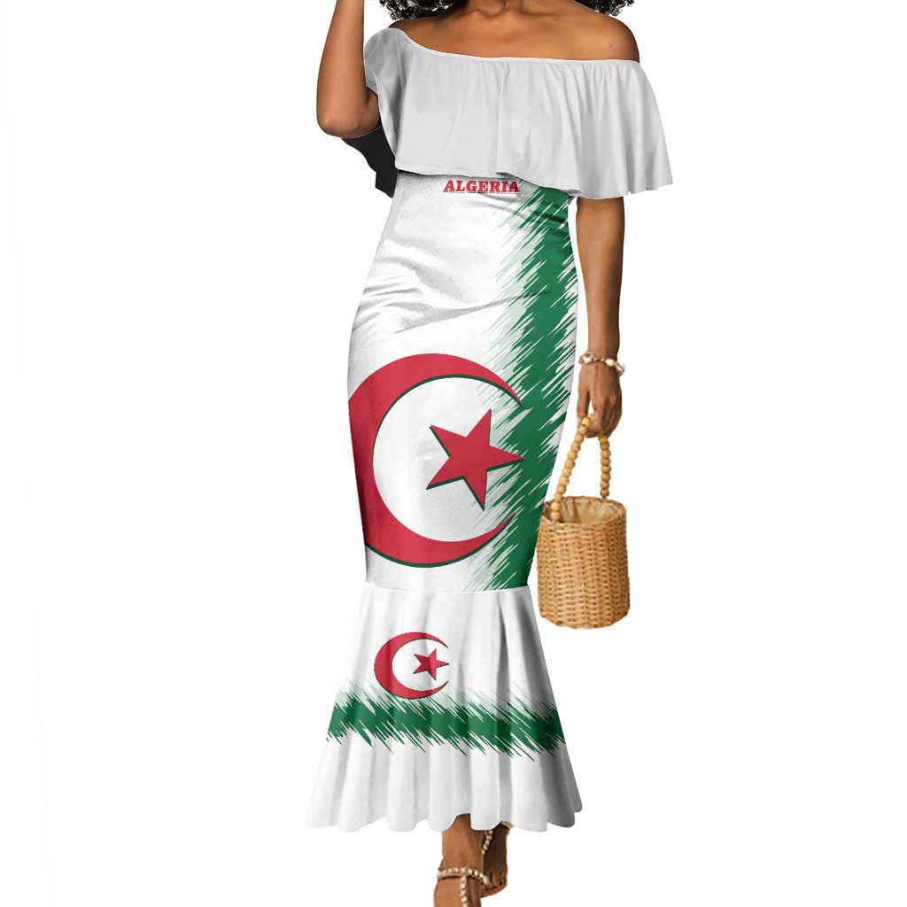 Custom Algeria Football Mermaid Dress Go The Greens