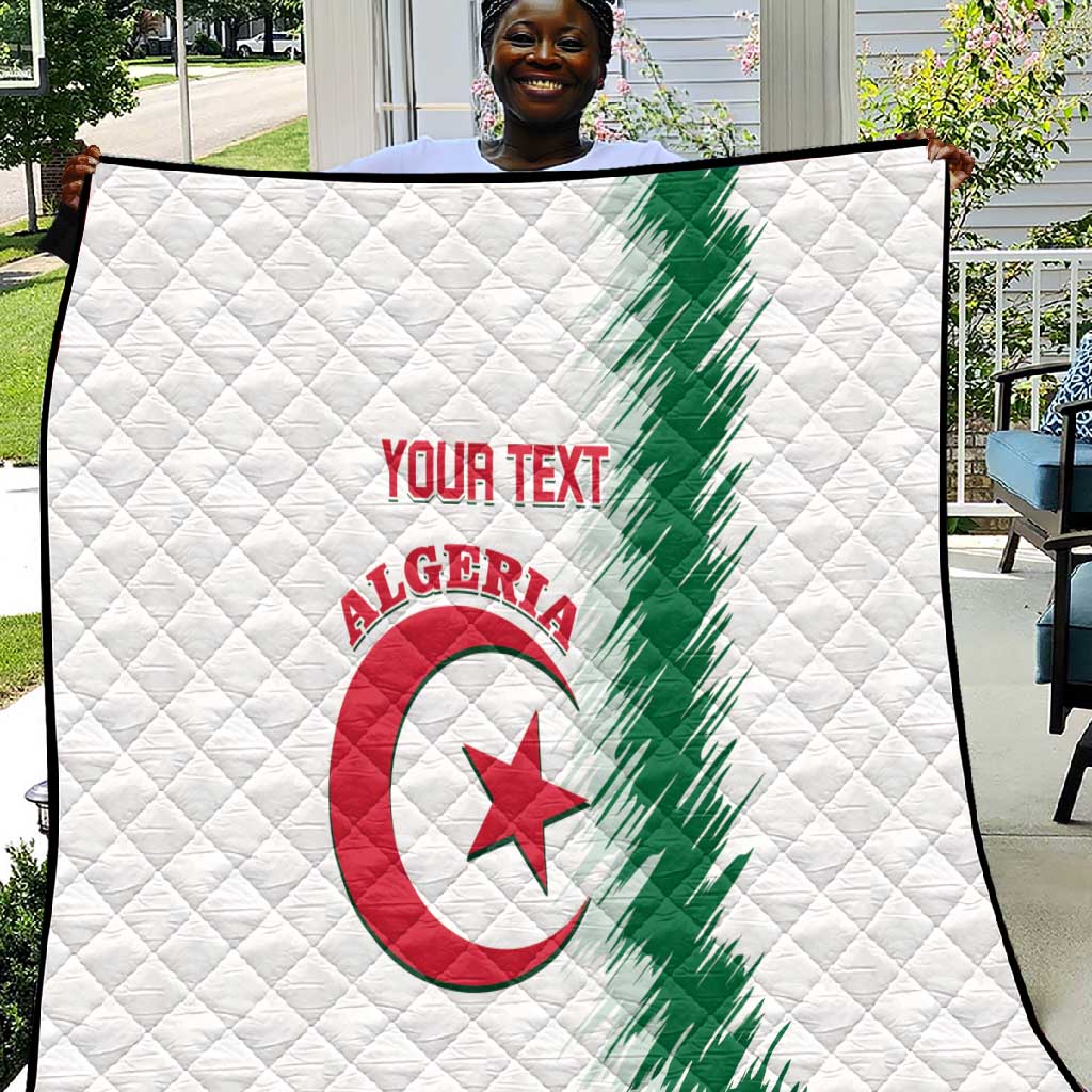 Custom Algeria Football Quilt Go The Greens