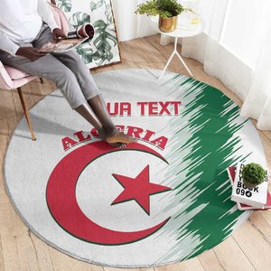 Custom Algeria Football Round Carpet Go The Greens