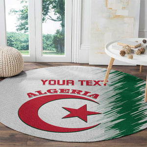 Custom Algeria Football Round Carpet Go The Greens