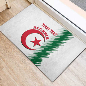 Custom Algeria Football Rubber Doormat Go The Greens