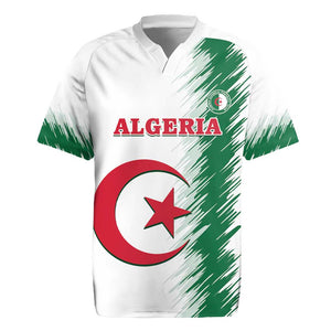 Custom Algeria Football Rugby Jersey Go The Greens