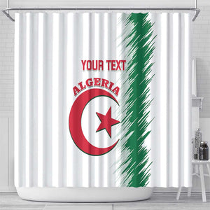 Custom Algeria Football Shower Curtain Go The Greens