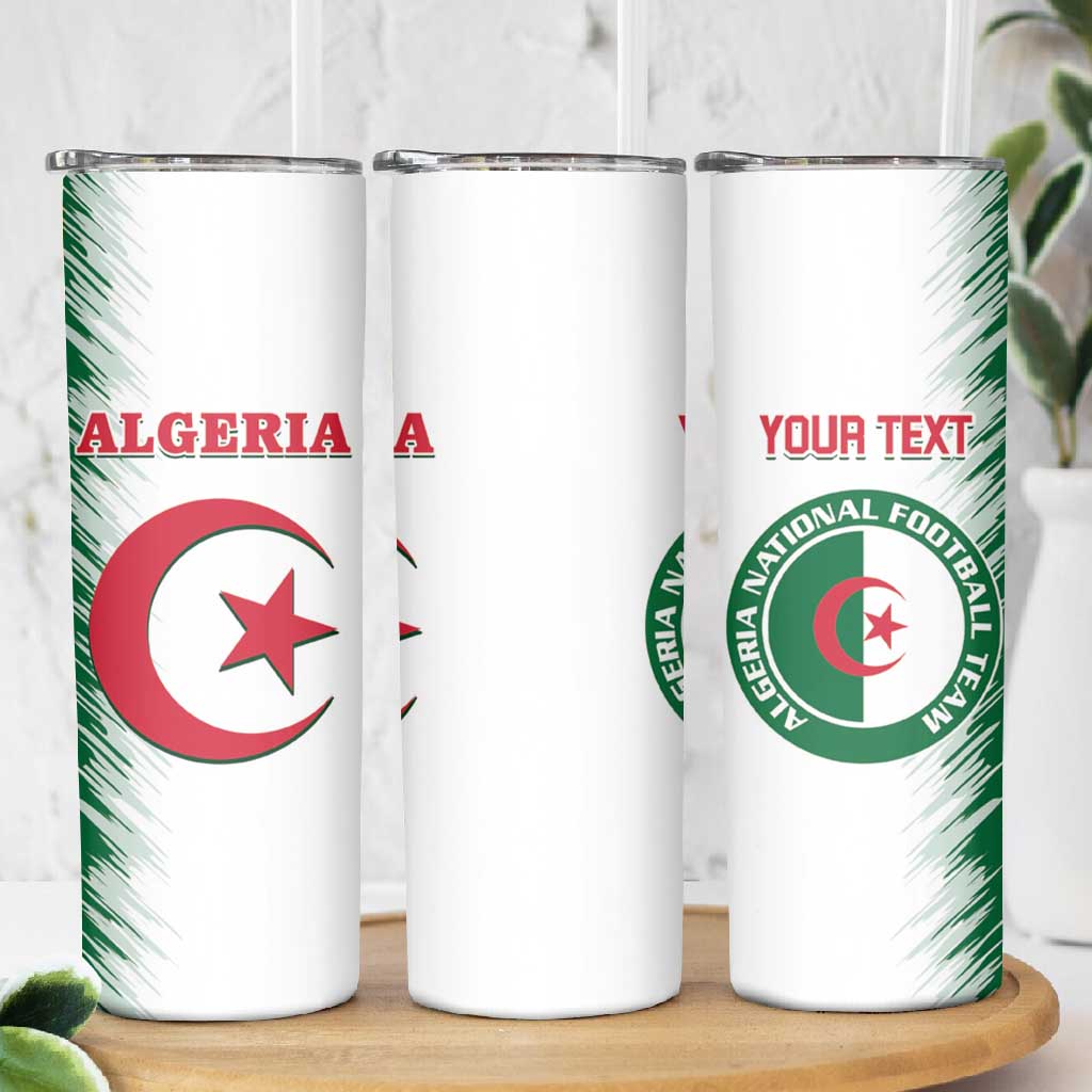 Custom Algeria Football Skinny Tumbler Go The Greens