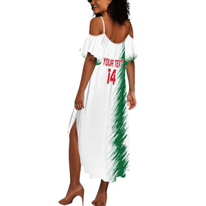 Custom Algeria Football Summer Maxi Dress Go The Greens