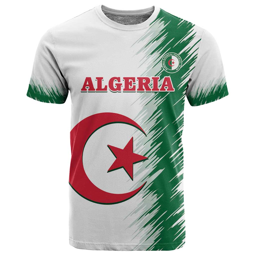 Custom Algeria Football T shirt Go The Greens