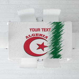 Custom Algeria Football Tablecloth Go The Greens