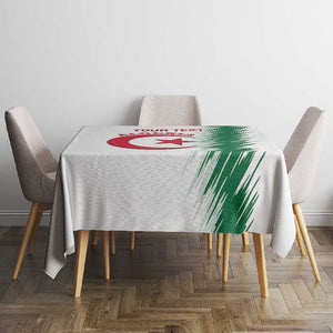 Custom Algeria Football Tablecloth Go The Greens