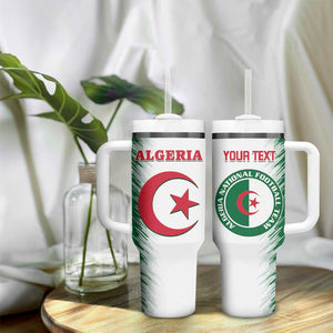 Custom Algeria Football Tumbler With Handle Go The Greens