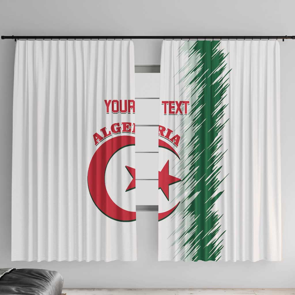 Custom Algeria Football Window Curtain Go The Greens